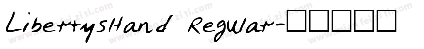LibertysHand Regular字体转换